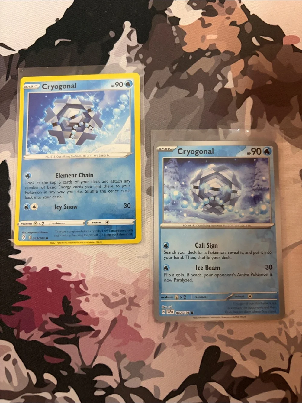 Cryogonal Character Reverse Holo Pokémon Card Lot ❄️ | 2 Cards ✨5/$25✨
